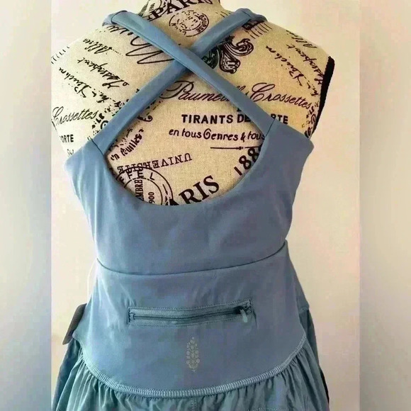 Free People Righteous Jumpsuit Falling Water Blue Large - Picture 11 of 12